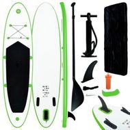 Detailed information about the product Inflatable Stand Up Paddleboard Set Green And White