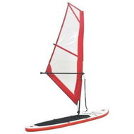 Detailed information about the product Inflatable Stand Up Paddleboard With Sail Set Red And White