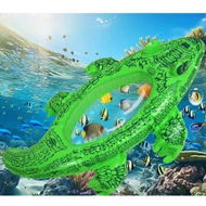 Detailed information about the product Inflatable Underwater Viewing Mirrors for Kids Crocodile-Themed Aquatic Scenery Mirrors Aquatic Play Gear for Swimming and Water Fun