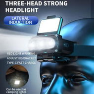 Detailed information about the product Infrared Sensor LED Headlight Powerful Headlamp IPX4 Waterproof,180 Degree Angle For Fishing,Outdoors,Camping