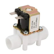 Detailed information about the product Inlet Feed Water Solenoid Valve, DC 12V Plastic Electric Solenoid Switch Shut Off G1/2 Quick Connect Magnetic Air Normally Closed Tools