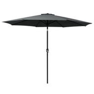 Detailed information about the product Instahut 3m Outdoor Umbrella Beach Pole Garden Patio Tilt Black