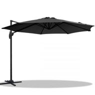 Detailed information about the product Instahut 3m Outdoor Umbrella Cantilever 360 Degree Tilt Beach Roma Black