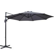 Detailed information about the product Instahut 3m Outdoor Umbrella Cantilever 360 Degree Tilt Beach Roma Charcoal