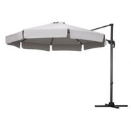 Detailed information about the product Instahut 3m Outdoor Umbrella Cantilever 360 Degree Tilt Beach Roma Grey