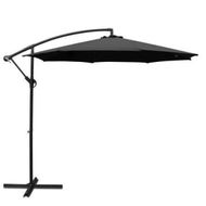 Detailed information about the product Instahut 3m Outdoor Umbrella Cantilever Beach Garden Patio Black