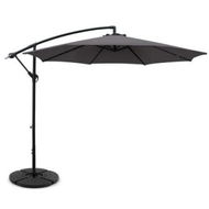 Detailed information about the product Instahut 3m Outdoor Umbrella w/Base Cantilever Beach Garden Patio Charcoal