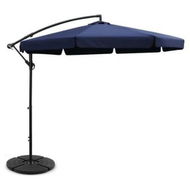 Detailed information about the product Instahut 3m Outdoor Umbrella w/Base Cantilever Garden Patio Beach Navy