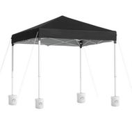 Detailed information about the product Instahut Gazebo 2x2m Outdoor Patio Garden Marquee Shade w/ Base Pods Black