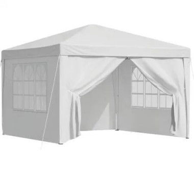 Instahut Gazebo 3x3 Pop Up Marquee Folding Tent Wedding Gazebos Camping Outdoor Canopy White