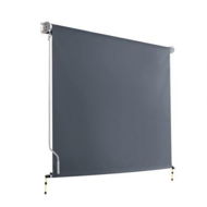 Detailed information about the product Instahut Outdoor Blinds Blackout Roll Down Awning Window Shade 2.4X2.5M Grey