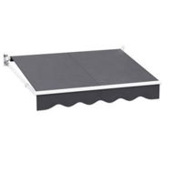 Detailed information about the product Instahut Retractable Folding Arm Awning Manual Sunshade 2Mx1.5M Grey