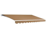Detailed information about the product Instahut Retractable Folding Arm Awning Manual Sunshade 4Mx2.5M Beige