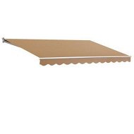 Detailed information about the product Instahut Retractable Folding Arm Awning Manual Sunshade 4Mx3M Beige