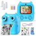 Instant Print Camera for Kids, Christmas Birthday Gifts for Girls Boys, Selfie Digital Camera with Videos, Portable Camera Toy with Print Paper (Blue). Available at Crazy Sales for $64.95