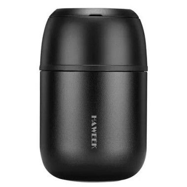 Insulated Food Container 500ml Soup Thermo for Hot Food Men Women, Stainless Steel Vacuum Lunch Box for School, Office, Outdoor, Black