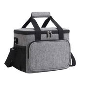 Detailed information about the product Insulated Lunch Bag for Women Men, Reusable Lunch Box for Office Work School Picnic Beach for Kids Men Women, 31 x 19 x 23 cm, Grey