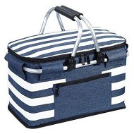 Detailed information about the product Insulated Picnic Basket Leak-Proof Collapsible Cooler Bag 26L Grocery Basket With Lid 2 Sturdy Handles Storage Basket For Picnic Food Delivery Take Outs Market Shopping Travel (Blue)