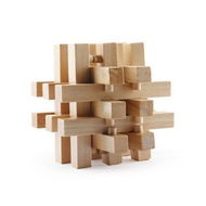 Detailed information about the product Intelligence Wooden Wood Pull-Apart IQ Puzzle Brain Teaser Magic Cube Toy Gift