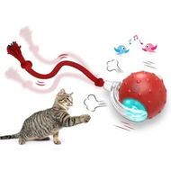 Detailed information about the product Interactive Cat Toys Ball for Indoor Cats Fast Rolling on Carpet, Chirping & Motion Activate Cat Toys (Red)