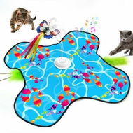 Detailed information about the product Interactive Cat Toys for Indoor Cats, Fluttering Butterfly Moving Concealed Feathers Realistic Animal Sounds, Rechargeable & Touch Activated Cat Toy