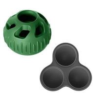Detailed information about the product Interactive Dog Toys for Boredom to Keep Them Busy, Silicone Dog Puzzle Balls with Reusable Mold, Green