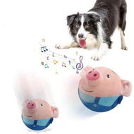 Detailed information about the product Interactive Dog Toys Pig, Jumping Squeaky Dog Toys with Music, Rechargeable Moving Dog Chew Toys for Cats Dogs,Blue