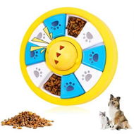 Detailed information about the product Interactive Dogs Toys for Slow Feeder, Pets Puzzle Feeders for Food Dispenser, Puzzle Feeder for Medium Small Dogs Cats IQ Training (Yellow)