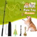 Interactive Flirt Toy Pole Dog Cat Play Wand Pet Retractable Agility Training Equipment Tug Exercise Teaser Chase Stick. Available at Crazy Sales for $39.95