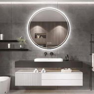 Detailed information about the product Interior Ave - LED Round Frameless Salon / Bathroom Wall Mirror - 60cm