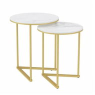 Detailed information about the product Interior Ave - Nala Gold Nested Side Table Set