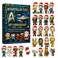 Detailed information about the product INTERSTELLAR FLEET 60th 2D Christmas Advent Calendar 24 Pairs Blind Box Xmas Tree Ornaments Funny Figure Daily Surprises New Year Holiday Party Decor