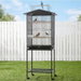 i.Pet 136cm Bird Cage Aviary Open Top Parrot Budgie Stand Wheels Black. Available at Crazy Sales for $109.95