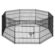 Detailed information about the product i.Pet 2x24 8 Panel Dog Playpen Pet Fence Exercise Cage Enclosure Play Pen