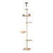 i.Pet Cat Tree Tower Floor to Ceiling Scratching Post 270cm Beige. Available at Crazy Sales for $119.95