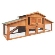 Detailed information about the product i.Pet Chicken Coop Rabbit Hutch 169cm x 52cm x 72cm Large Chicken Coop Wooden House Run Cage