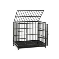 Detailed information about the product i.Pet Dog Cage Crate Large Puppy Cat Anti-Bite Pet Kennel Wheels w/Tray Metal