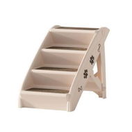 Detailed information about the product i.Pet Dog Ramp Steps For Bed Sofa Car Pet Stairs Ladder Portable Foldable Beige