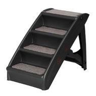 Detailed information about the product i.Pet Dog Ramp Steps For Bed Sofa Car Pet Stairs Ladder Portable Foldable Black