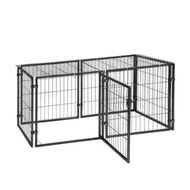 Detailed information about the product i.Pet Large Dog Crate Cage Playpen 129cm Puppy Pen Pet Enclosure Black