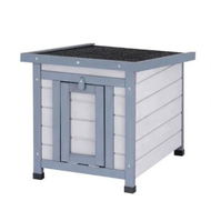 Detailed information about the product i.Pet Outdoor Cat House Rabbit Hutch Wooden Shelter Condo Small Enclosure Indoor Cat House Outdoor