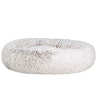 Detailed information about the product i.Pet Pet Bed Dog Cat 110cm Calming Extra Large Soft Plush White Brown