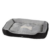 Detailed information about the product i.Pet Pet Bed Dog Cat Calming Soft Sleeping Comfy Plush Mat Cave Washable Black