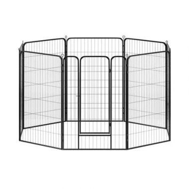 i.Pet Pet Dog Playpen 48 Enclosure 8 Panel Cage Kennel Puppy Fence Play Pen