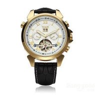 Detailed information about the product JARAGAR Automatic Mechanical Luxury Flywheel Men Wrist Watch - White