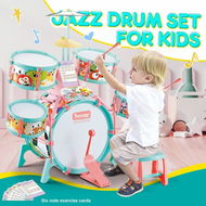 Detailed information about the product Jazz Drum Play Set Dynamic For Toddler Kid Educational Musical Instrument Toy Plastic Colourful 17 Pieces