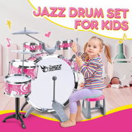 Detailed information about the product Jazz Drum Play Set For Kid Toddler Musical Educational Instrument Toy Plastic Pink 10 Pieces