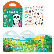 Detailed information about the product Jelly Sticker Book Quiet Busy Book For Kids - Reusable Stickers For Toddlers - Christmas & Birthday Gift For Kids - Animals.