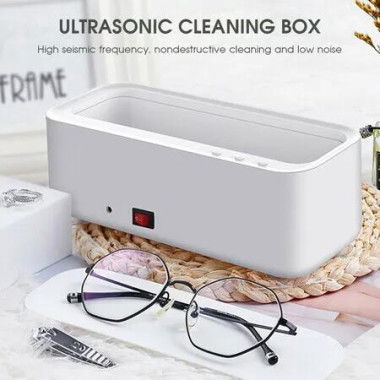 Jewellery Cleaning Ultrasonic Machine Portable 300ML Sonic Wave Cleaner for Jewels Watch Rings Glasses