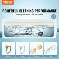 Detailed information about the product Jewelry Cleaner Ultrasonic Machine Ultrasonic Cleaner Machine 16oz (470ml) with 4 Timer Modes Portable ultrasonic jewelry cleaner with Cleaning Basket